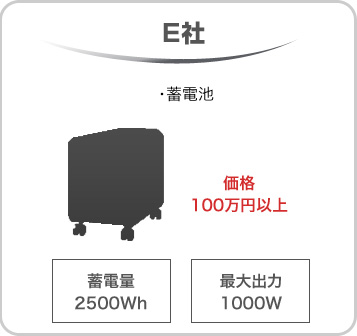 E社　価格100万円以上