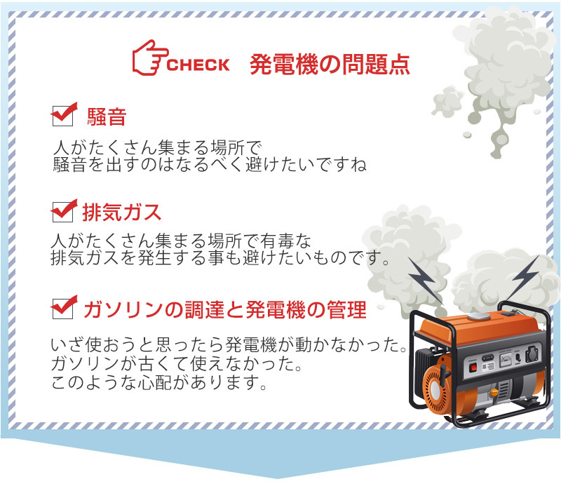 発電機の問題点