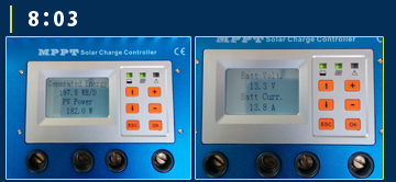 MPPT充電コントローラーモニター画面5