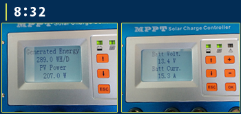 MPPT充電コントローラーモニター画面6