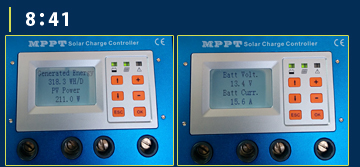 MPPT充電コントローラーモニター画面7