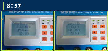 MPPT充電コントローラーモニター画面8