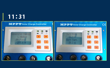 MPPT充電コントローラーモニター画面9