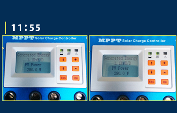 MPPT充電コントローラーモニター画面10